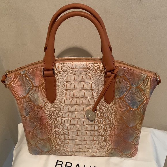 Brahmin Handbags - 🍇🍒HOST PICK 🍇🍒 Brahmin Bondi Collection Large Seashell Print Duxbury Sat…